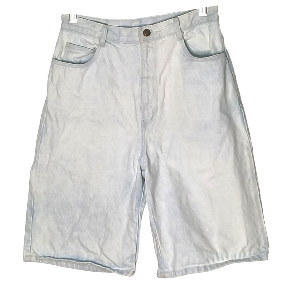 Rio Denim‎ Shorts Jorts Women Size 13 Light Wash Blue Vintage High Waist
